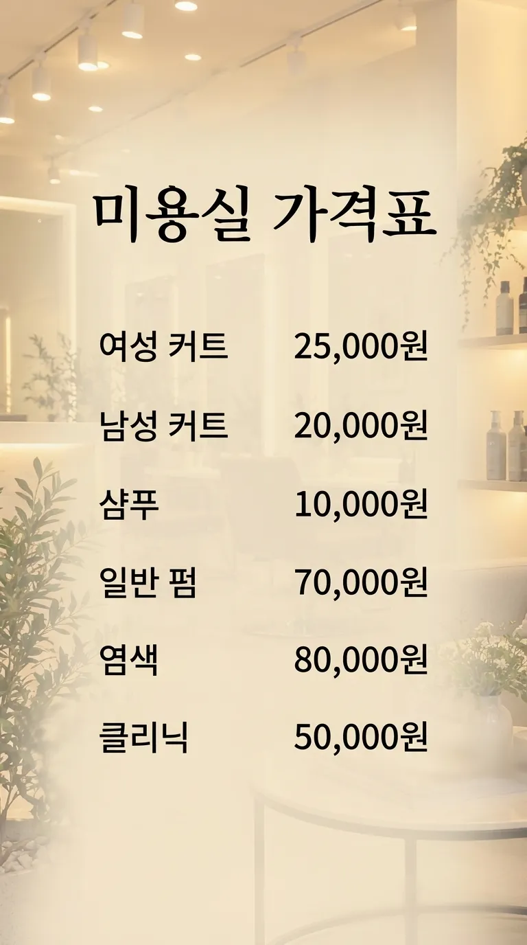 로컬 4대 허브 [샘플] 미용실 가게 7