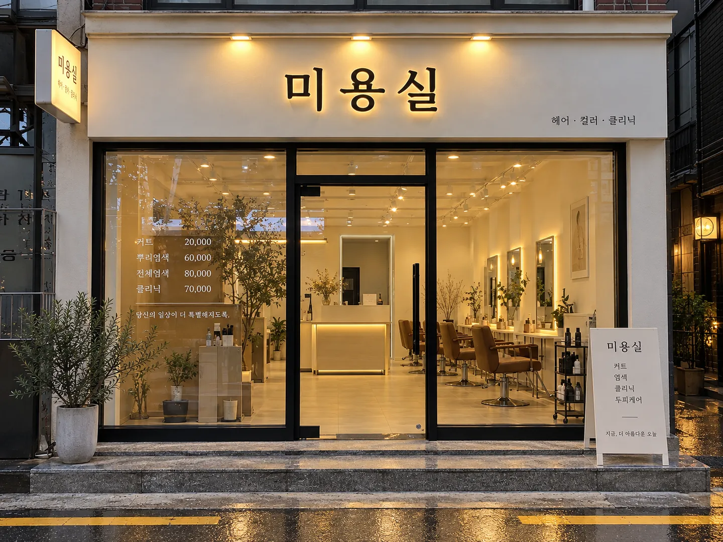 로컬 4대 허브 [샘플] 미용실 가게