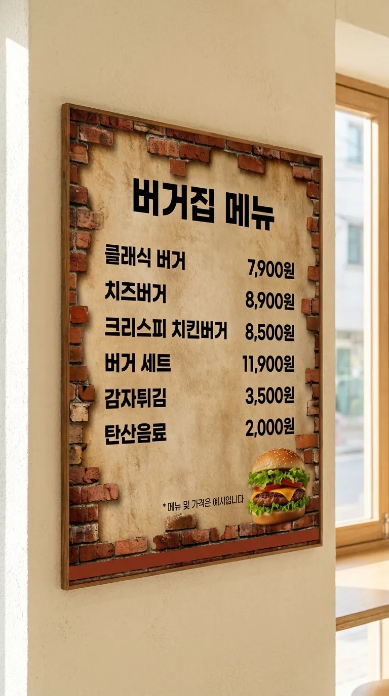 로컬 4대 허브 [샘플] 햄버거가게 1