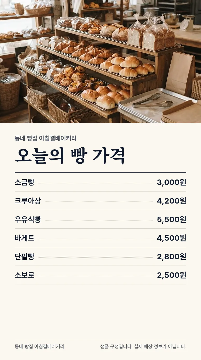 로컬 4대 허브 [샘플] 빵집 7